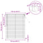 Persienner Sort 150 x 110 cm 25 mm PVC