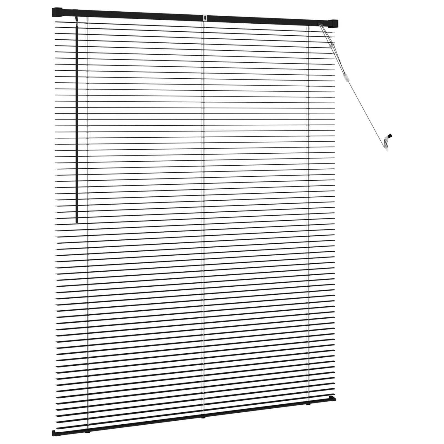 Persienner Sort 150 x 120 cm 25 mm PVC