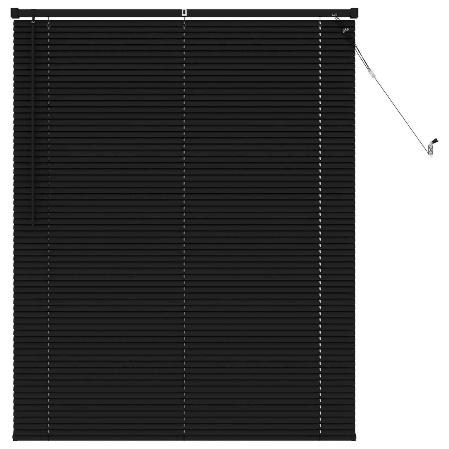 Persienner Sort 150 x 120 cm 25 mm PVC