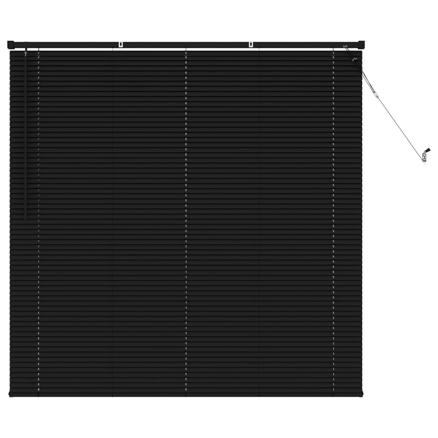Persienner Sort 150 x 130 cm 25 mm PVC