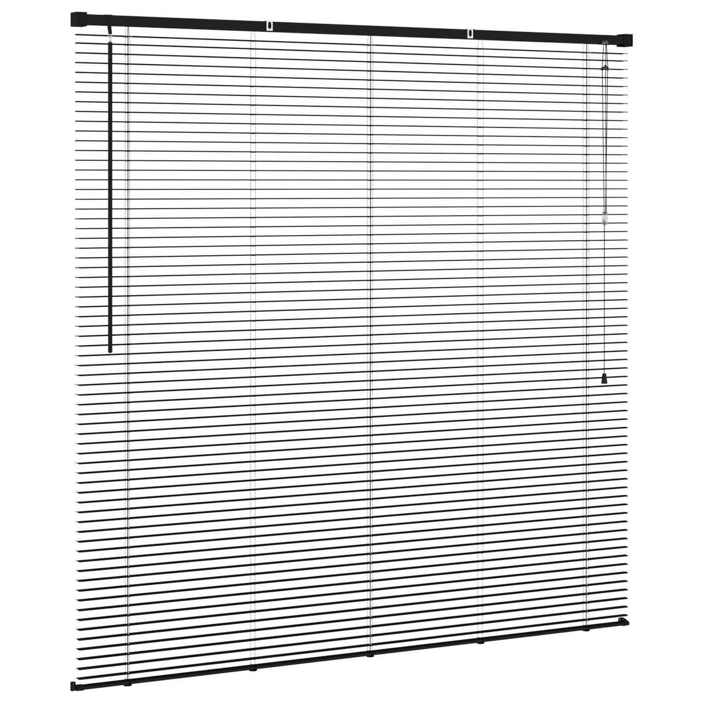 Persienner Sort 150 x 140 cm 25 mm PVC