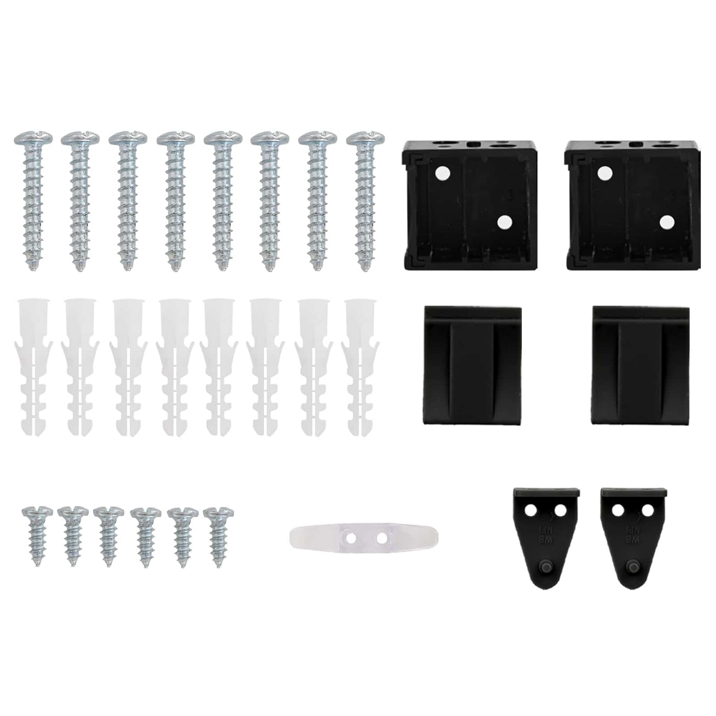 Persienner Sort 213 x 40 cm 25 mm PVC