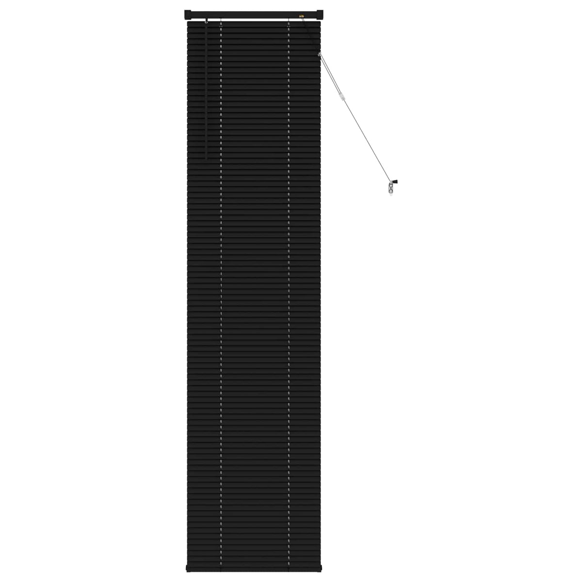 Persienner Sort 213 x 60 cm 25 mm PVC