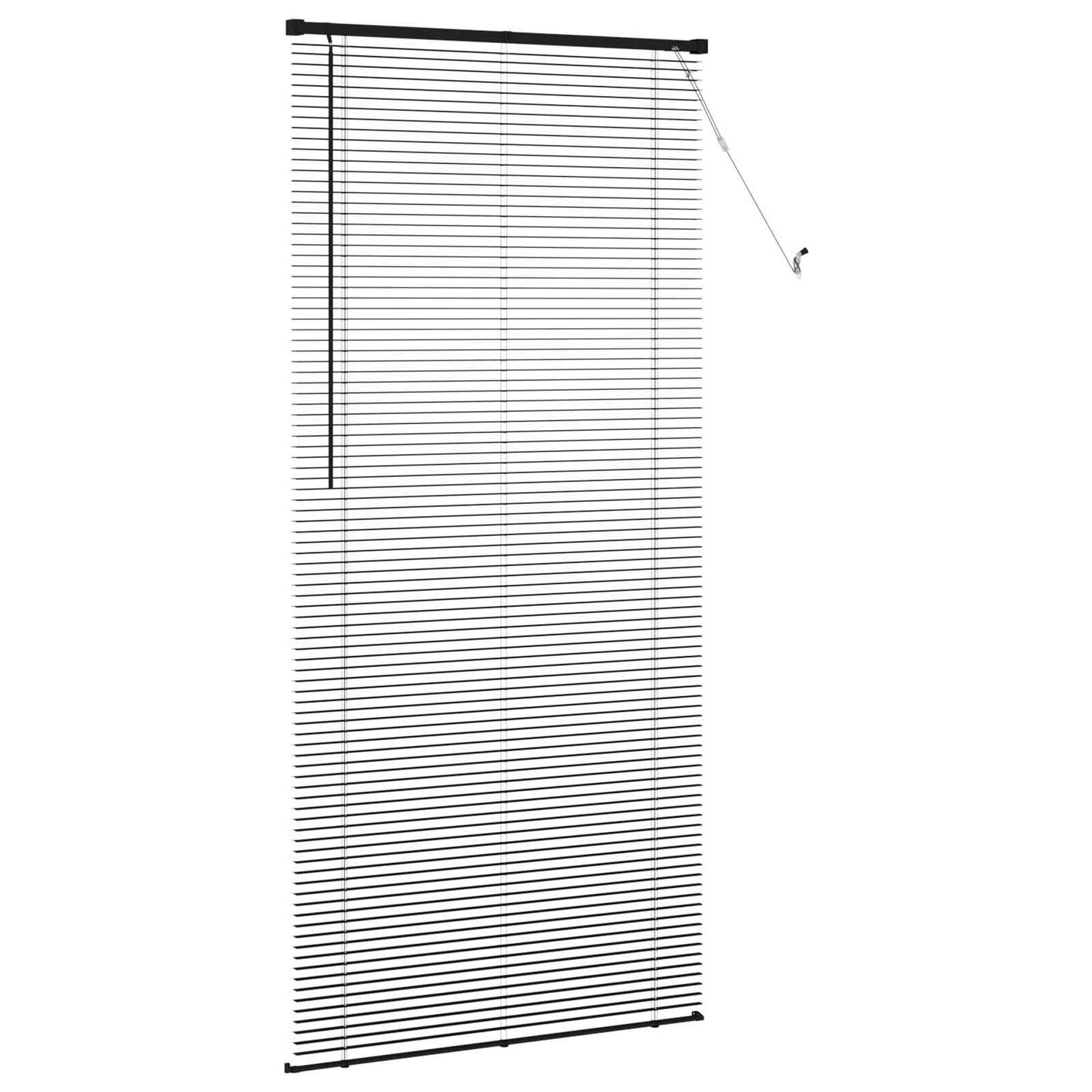 Persienner Sort 213 x 80 cm 25 mm PVC