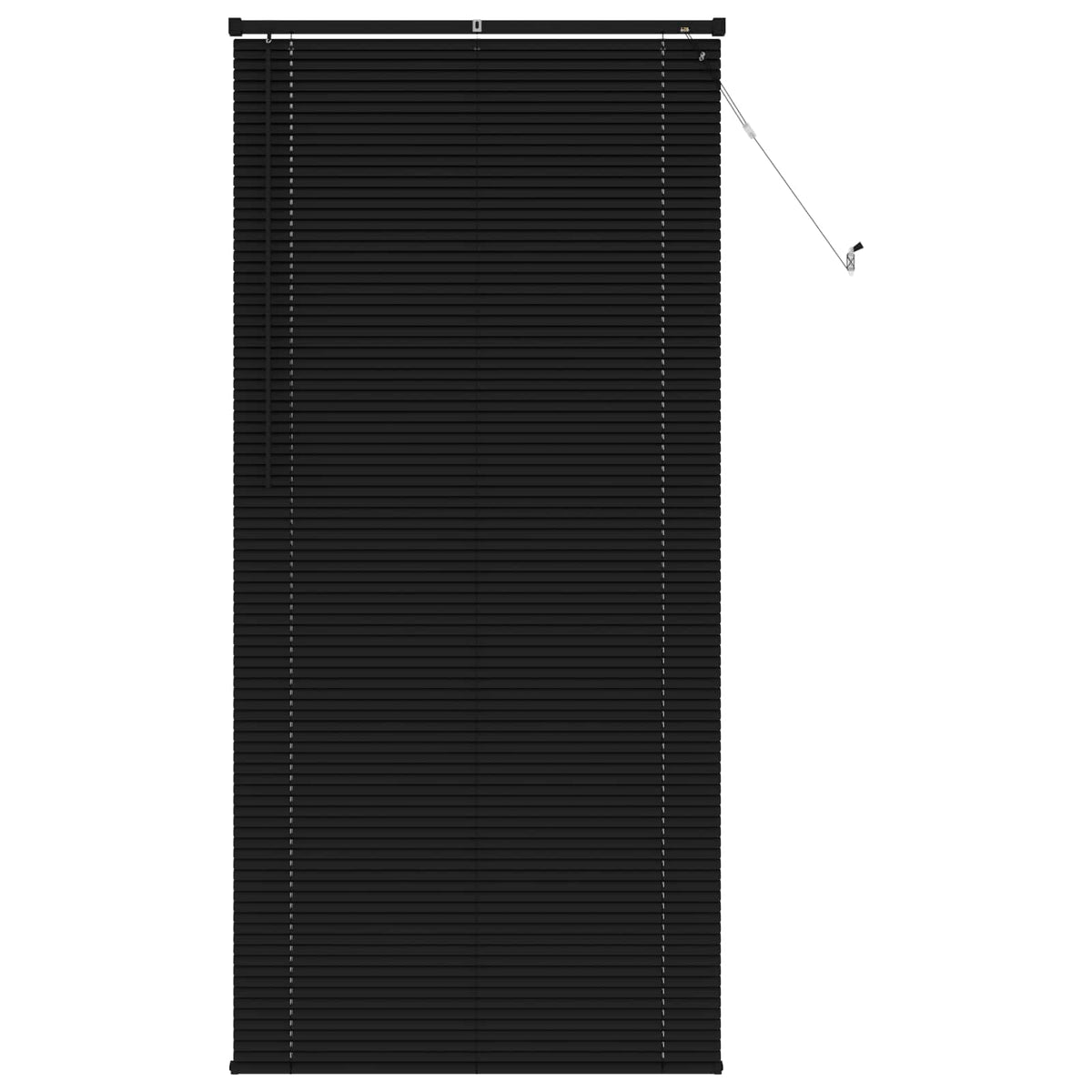 Persienner Sort 213 x 100 cm 25 mm PVC