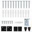 Persienner Sort 213 x 120 cm 25 mm PVC