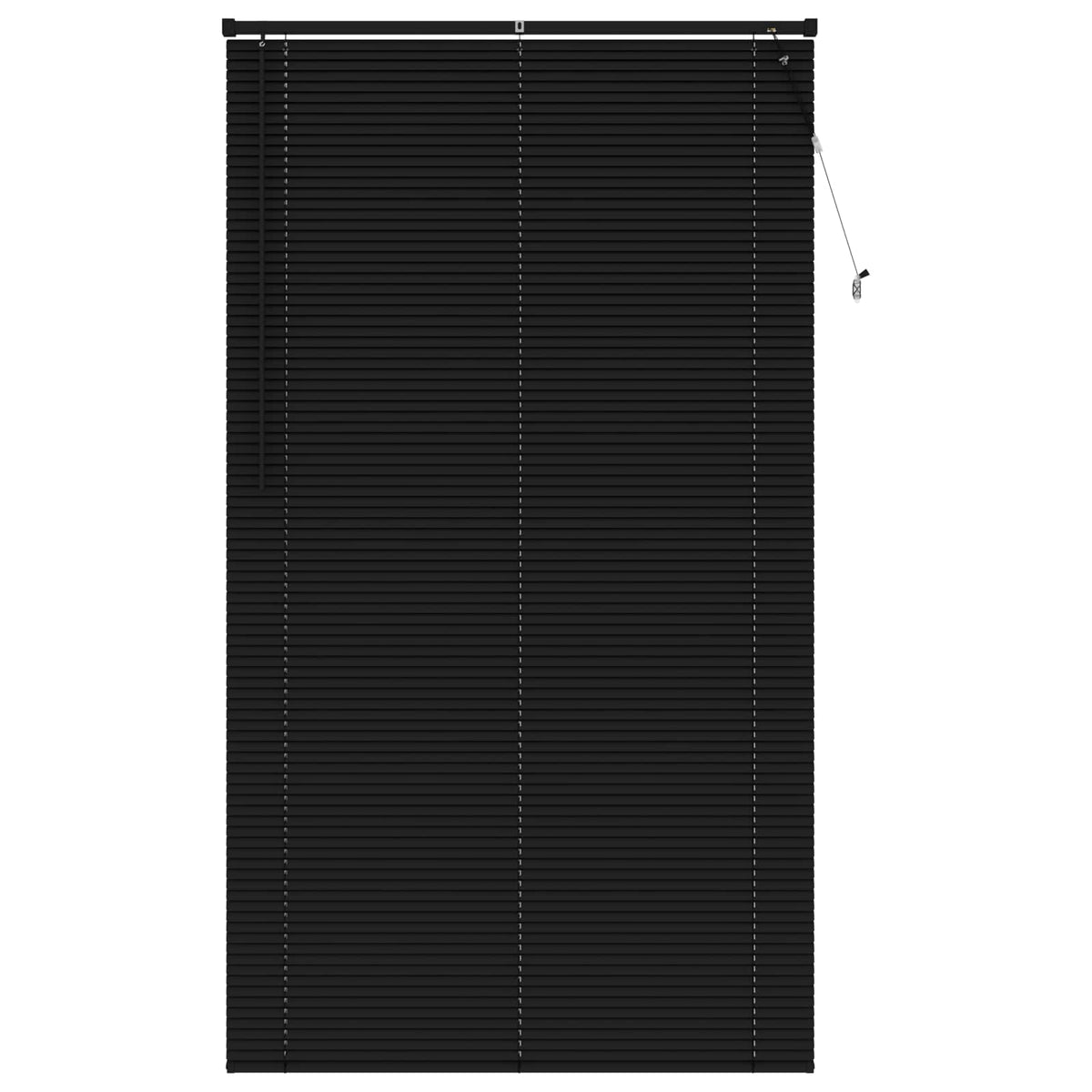 Persienner Sort 213 x 120 cm 25 mm PVC