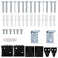 Persienner Sort 213 x 160 cm 25 mm PVC