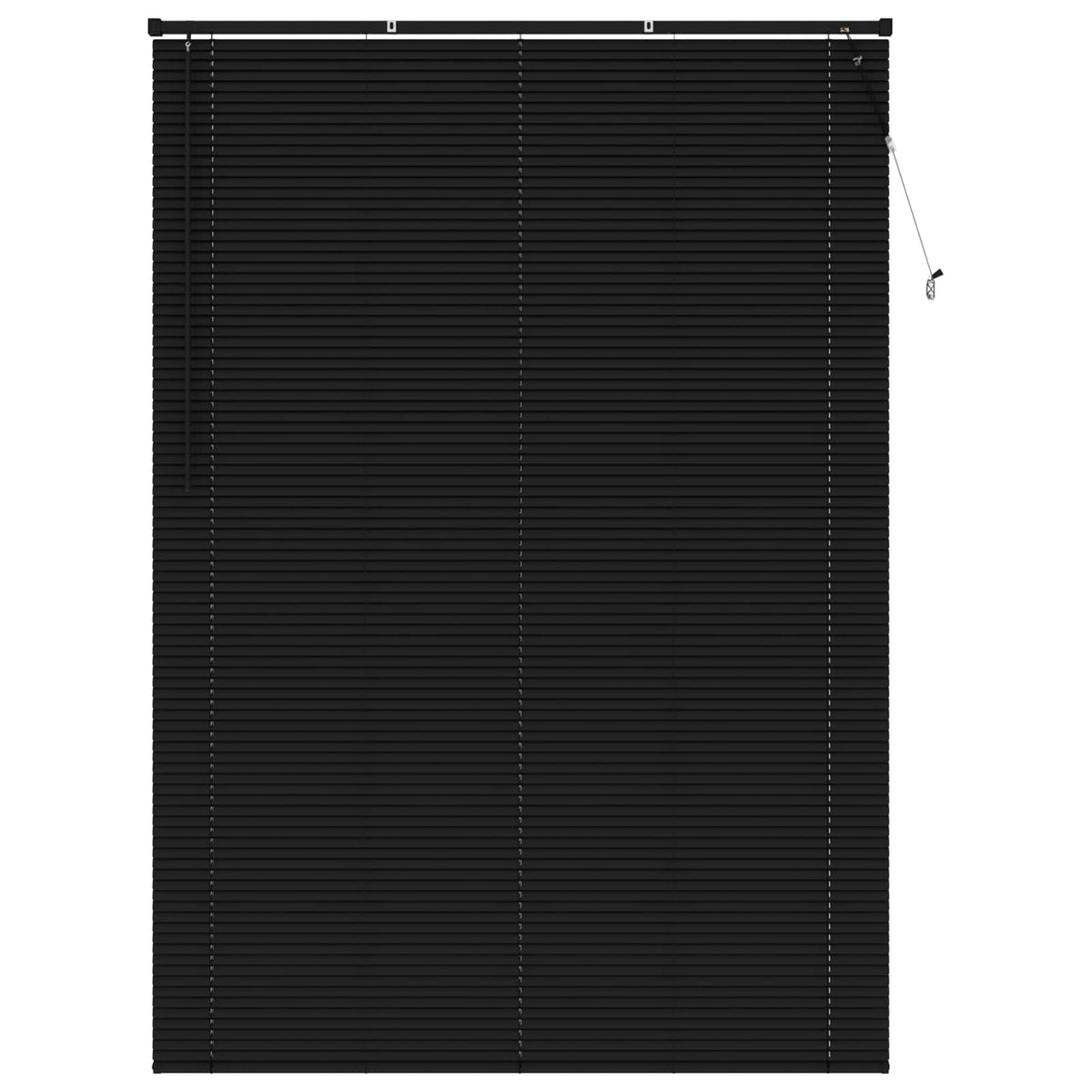 Persienner Sort 213 x 160 cm 25 mm PVC