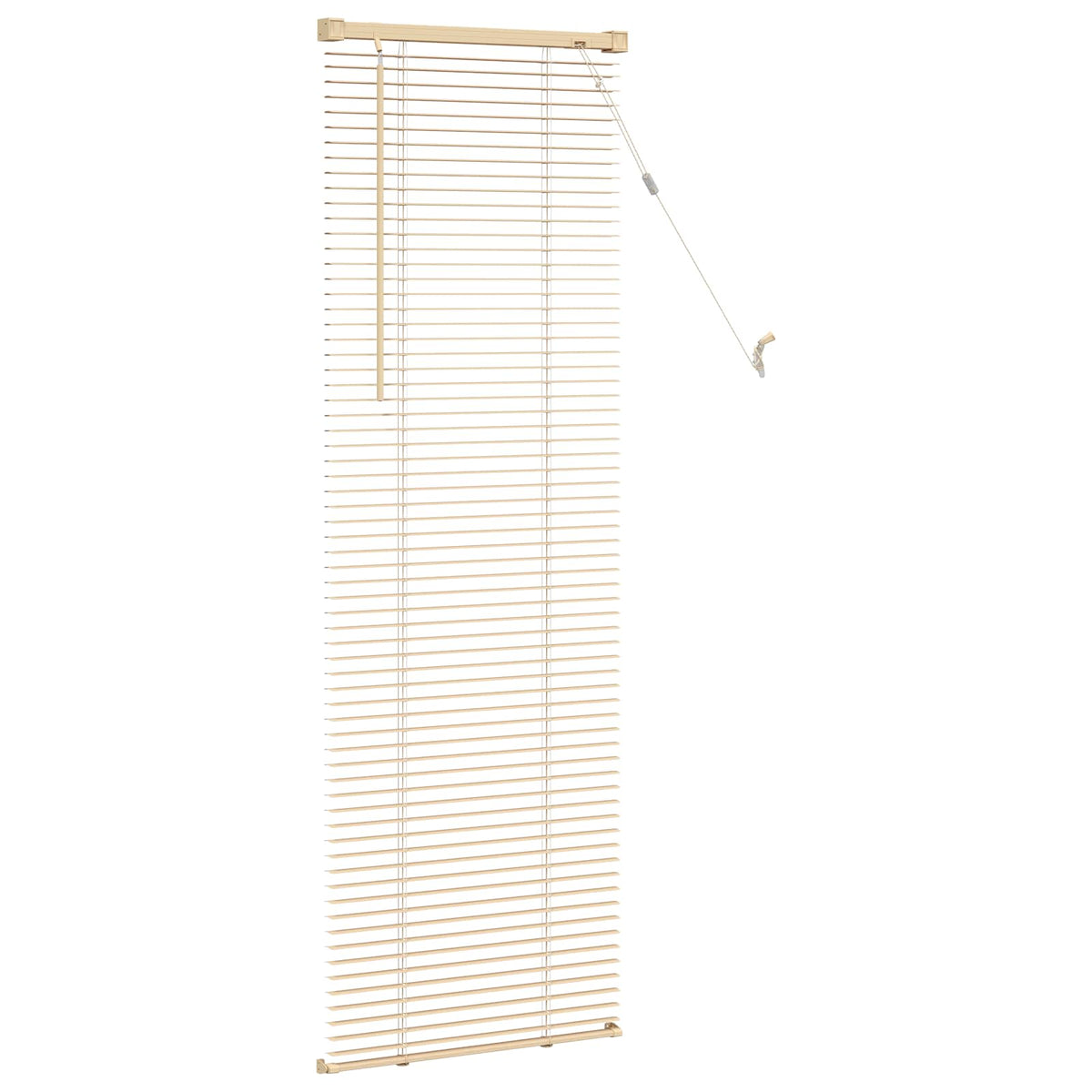 Persienner Lys Brun med Mønster 150 x 50 cm 25 mm PVC