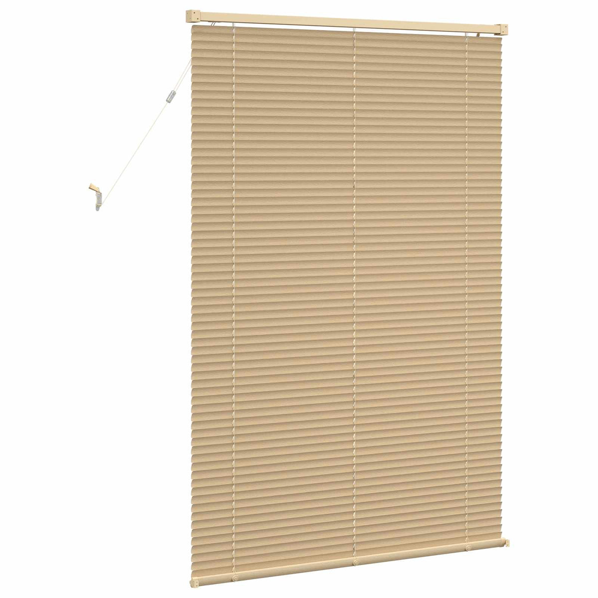 Persienner Lys Brun med Mønster 150 x 90 cm 25 mm PVC