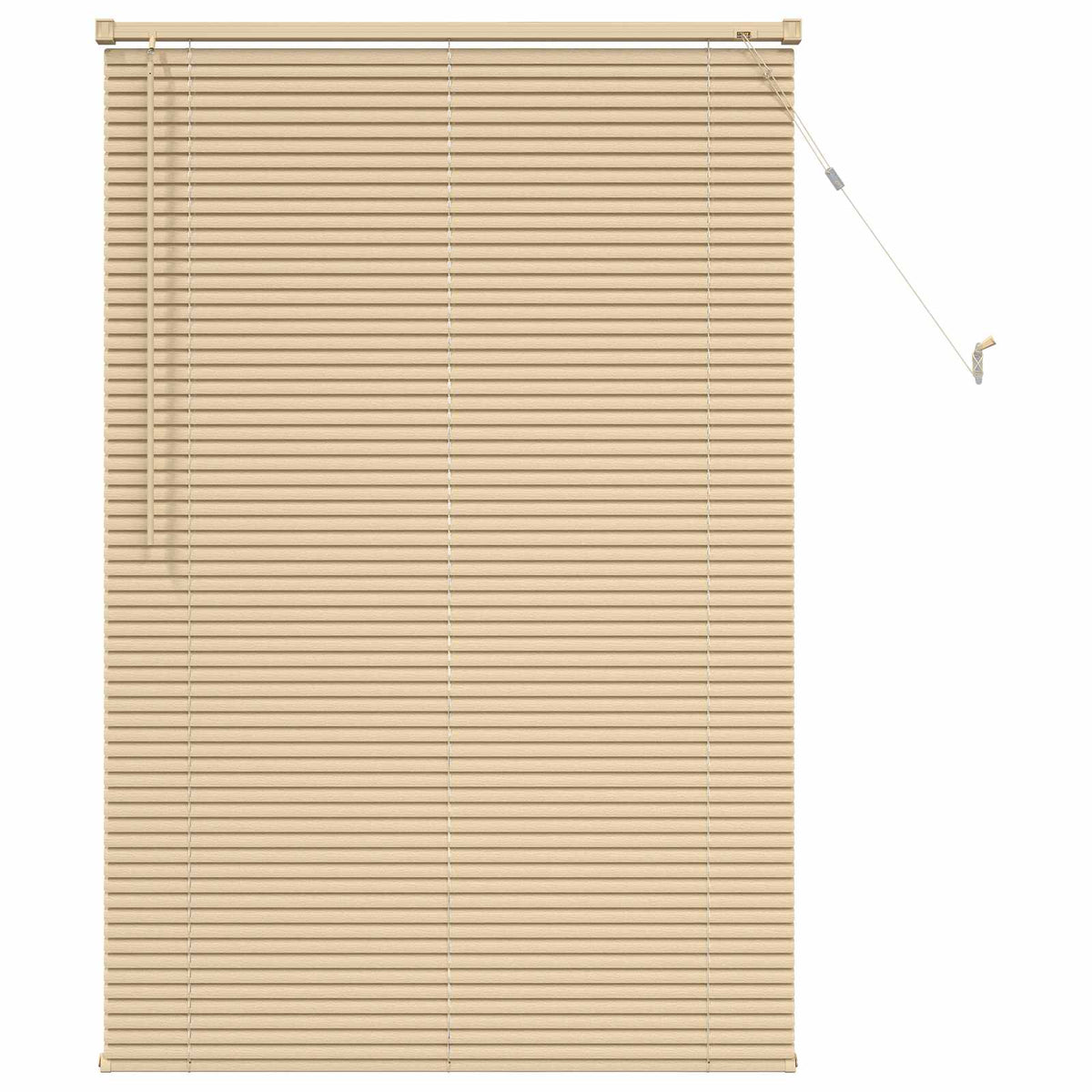 Persienner Lys Brun med Mønster 150 x 100 cm 25 mm PVC