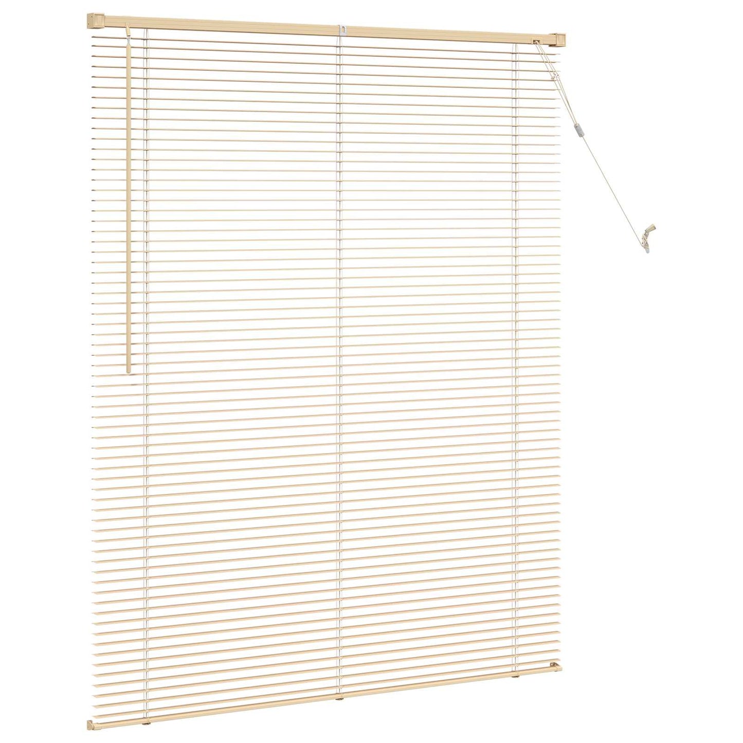 Persienner Lys Brun med Mønster 150 x 110 cm 25 mm PVC