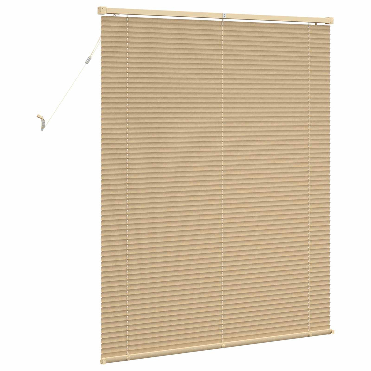 Persienner Lys Brun med Mønster 150 x 110 cm 25 mm PVC