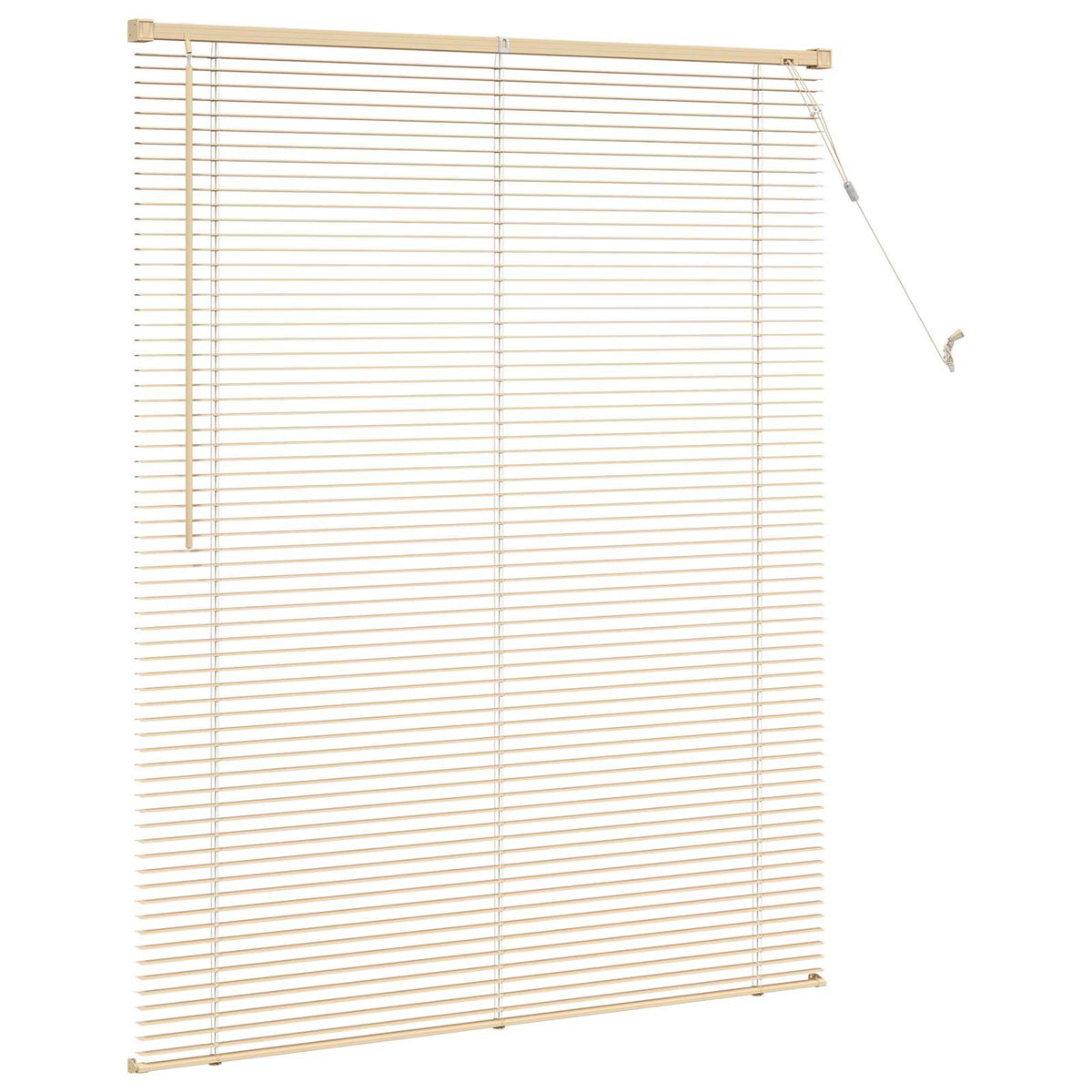 Persienner Lys Brun med Mønster 150 x 120 cm 25 mm PVC