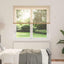 Persienner Lys Brun med Mønster 150 x 130 cm 25 mm PVC