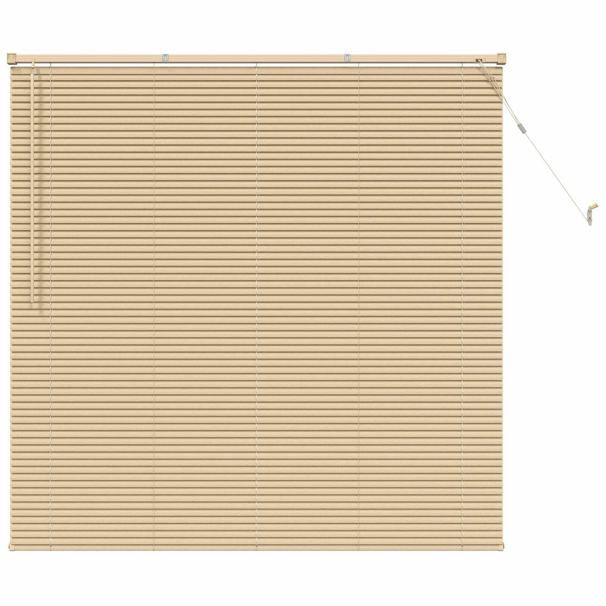 Persienner Lys Brun med Mønster 150 x 130 cm 25 mm PVC