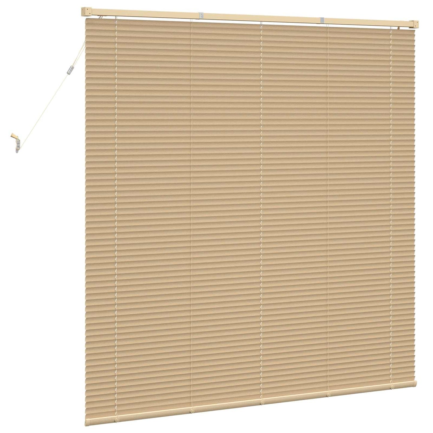 Persienner Lys Brun med Mønster 150 x 160 cm 25 mm PVC
