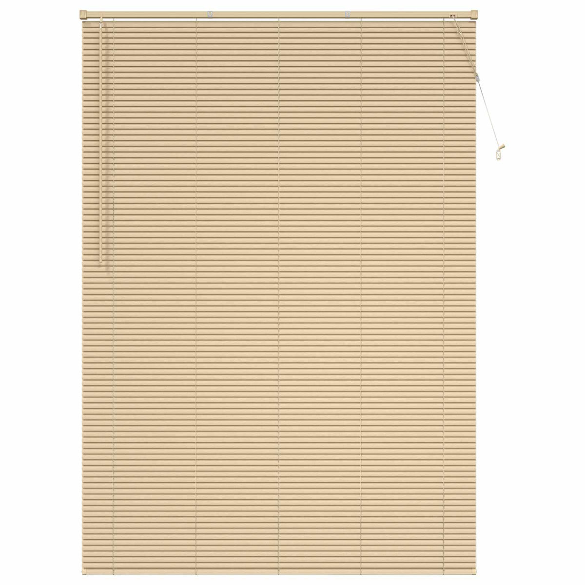 Persienner Lys Brun med Mønster 213 x 160 cm 25 mm PVC