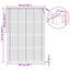 Persienner Lys Brun med Mønster 213 x 160 cm 25 mm PVC