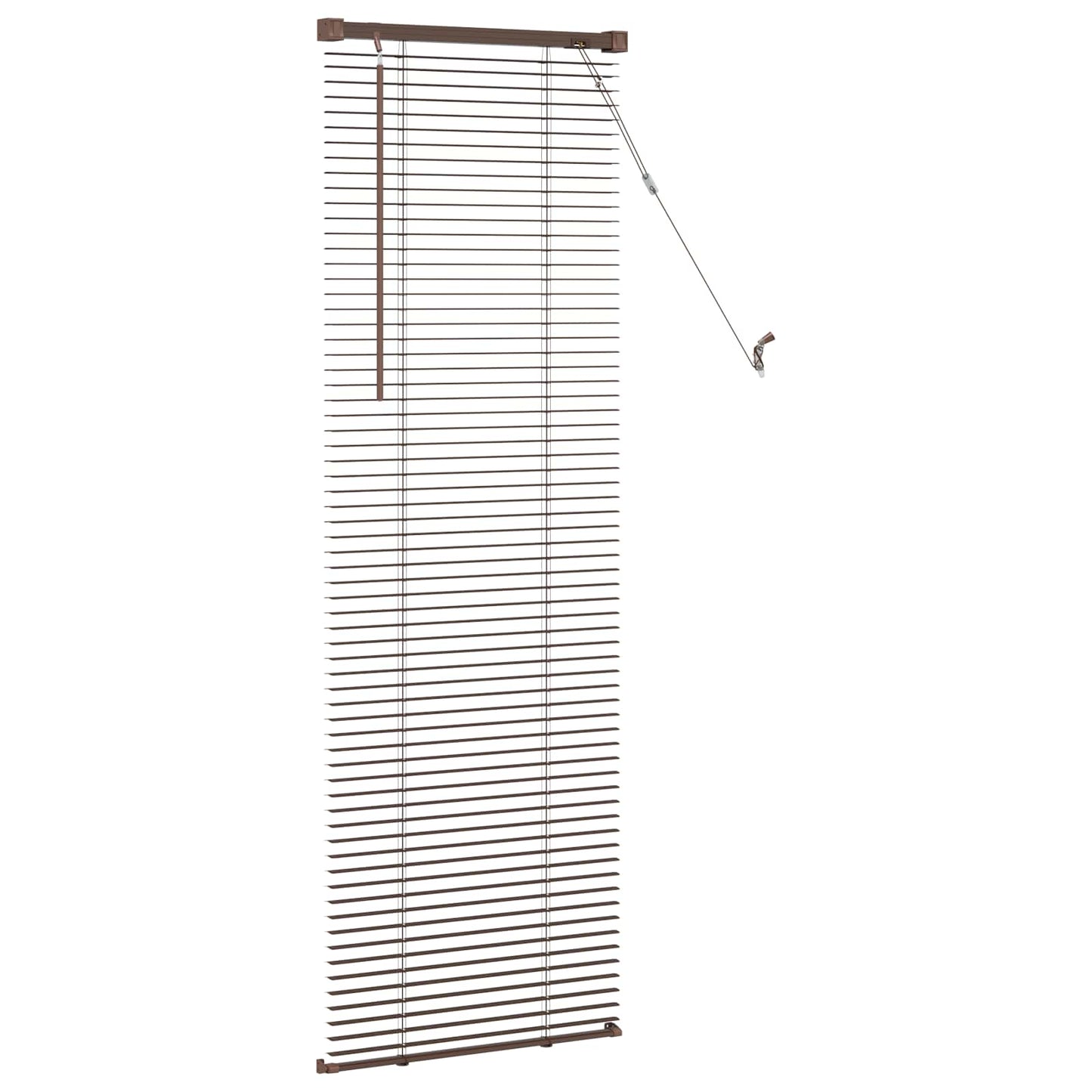 Persienner Mørk Brun med Mønster 150 x 40 cm 25 mm PVC