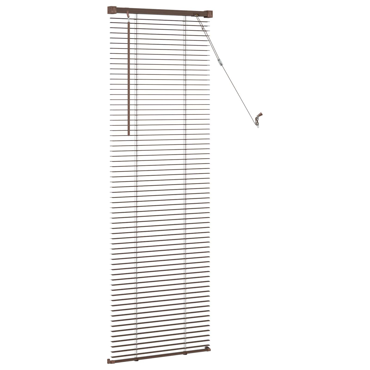 Persienner Mørk Brun med Mønster 150 x 60 cm 25 mm PVC