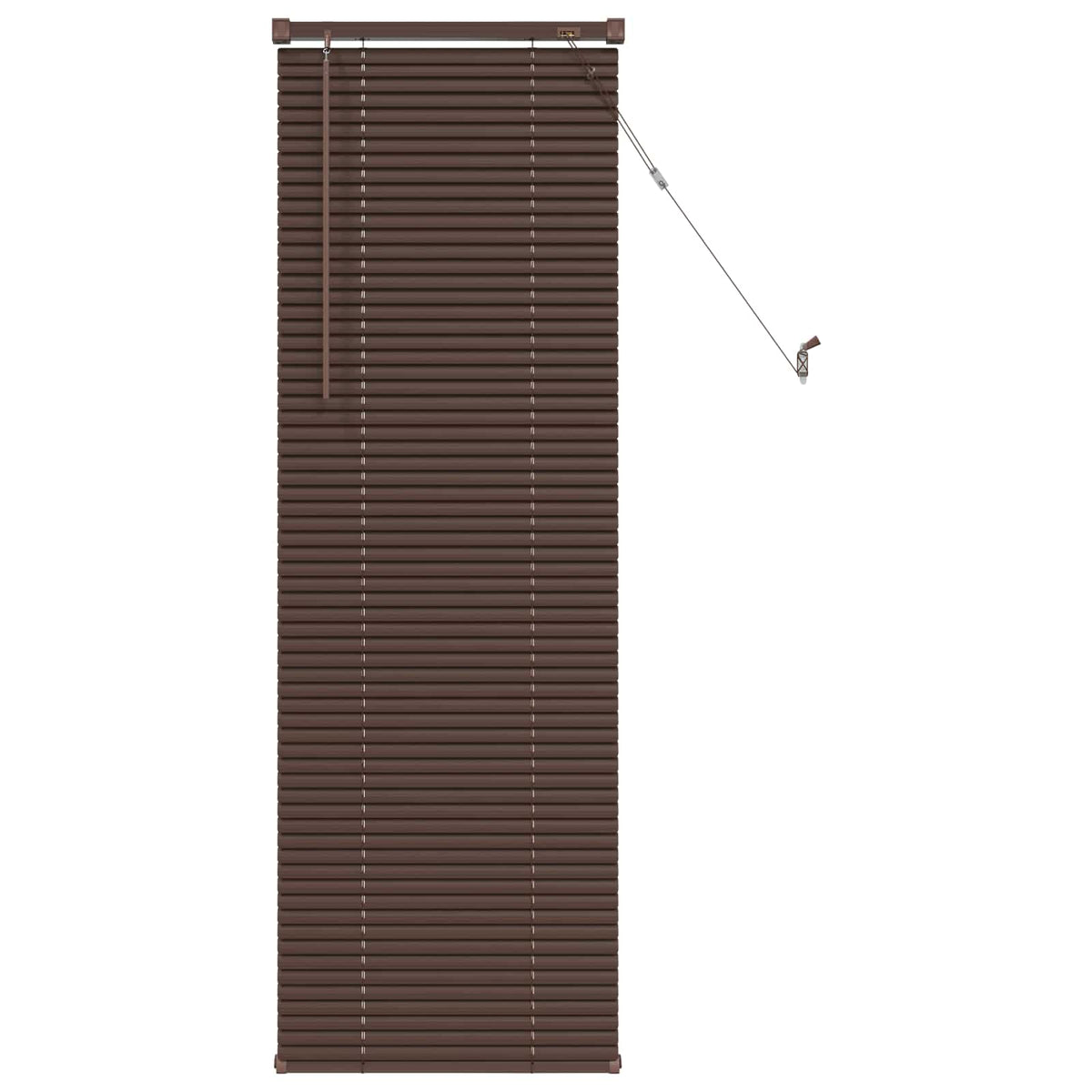 Persienner Mørk Brun med Mønster 150 x 60 cm 25 mm PVC