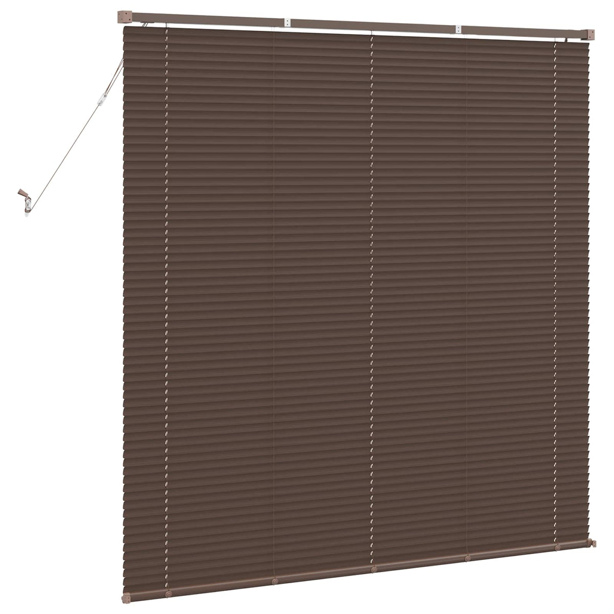 Persienner Mørk Brun med Mønster 150 x 130 cm 25 mm PVC