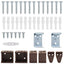 Persienner Mørk Brun med Mønster 150 x 150 cm 25 mm PVC