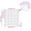 Persienner Mørk Brun med Mønster 150 x 150 cm 25 mm PVC