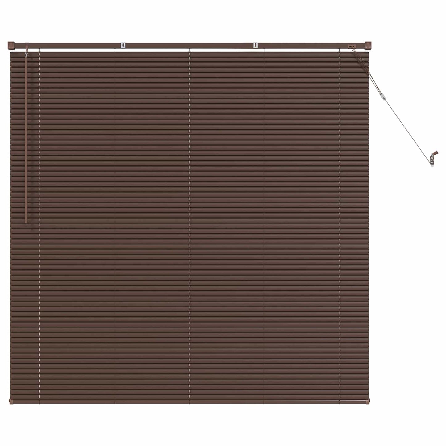 Persienner Mørk Brun 160 x 150 cm 25 mm PVC