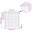 Persienner Mørk Brun 160 x 150 cm 25 mm PVC