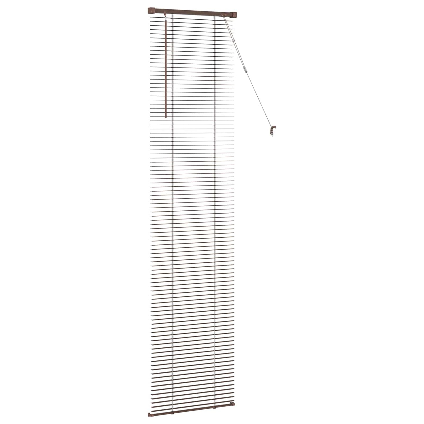 Persienner Mørk Brun med Mønster 213 x 60 cm 25 mm PVC