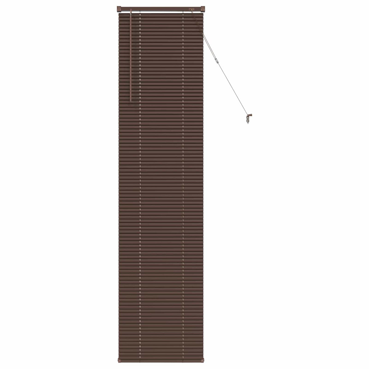 Persienner Mørk Brun med Mønster 213 x 60 cm 25 mm PVC