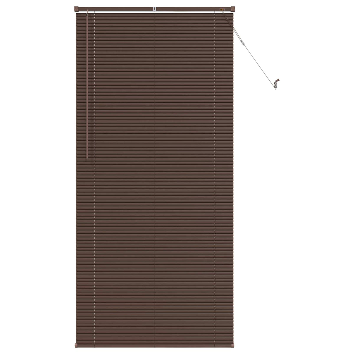 Persienner Mørk Brun med Mønster 213 x 70 cm 25 mm PVC
