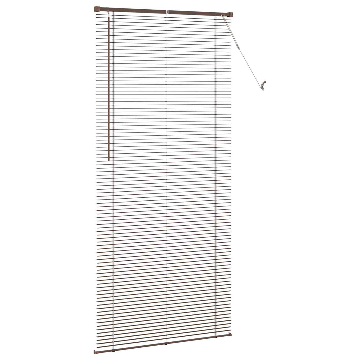 Persienner Mørk Brun med Mønster 213 x 100 cm 25 mm PVC