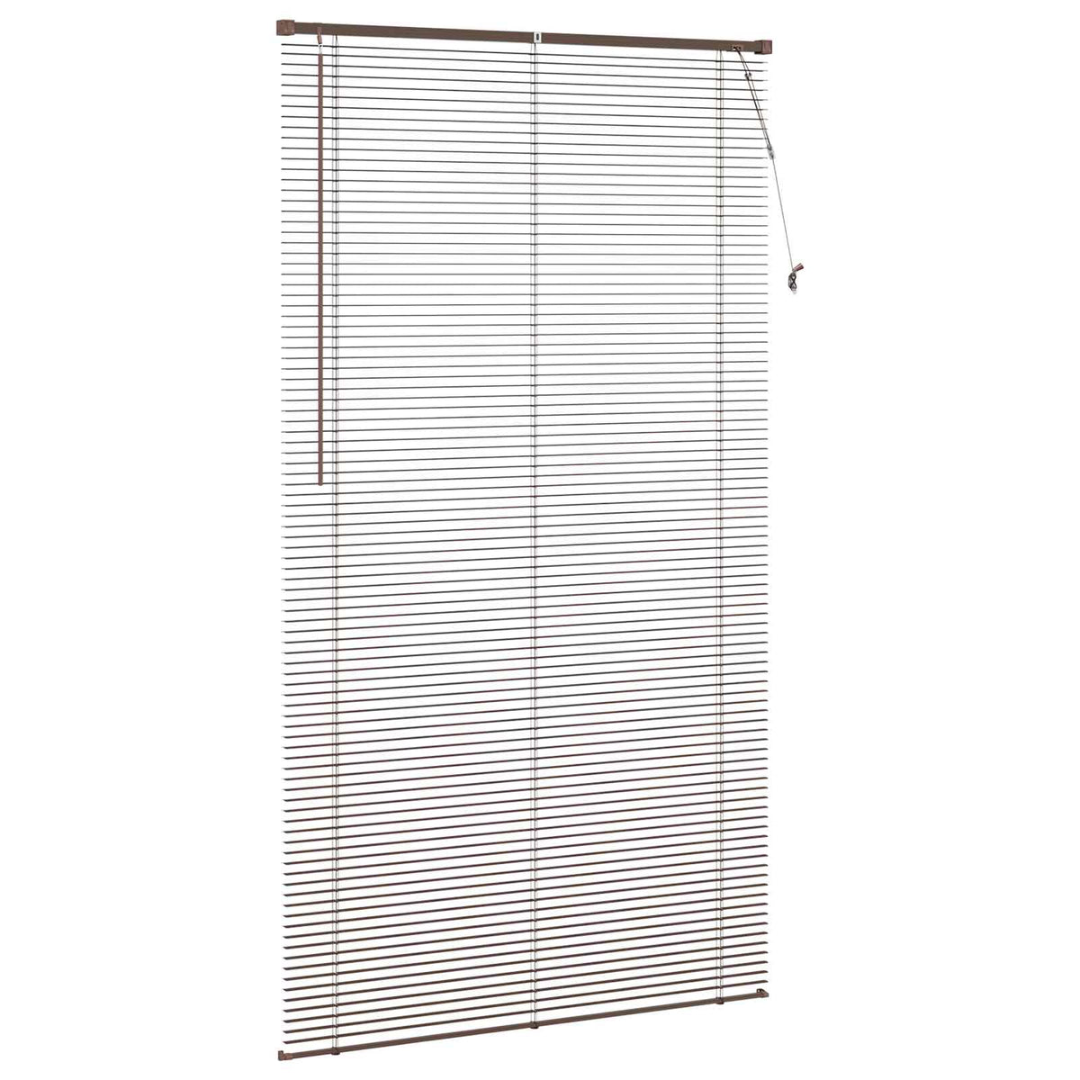 Persienner Mørk Brun med Mønster 213 x 110 cm 25 mm PVC