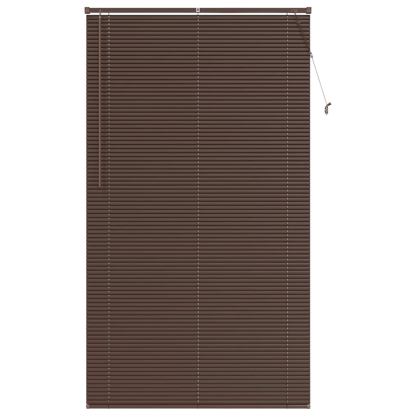 Persienner Mørk Brun med Mønster 213 x 110 cm 25 mm PVC