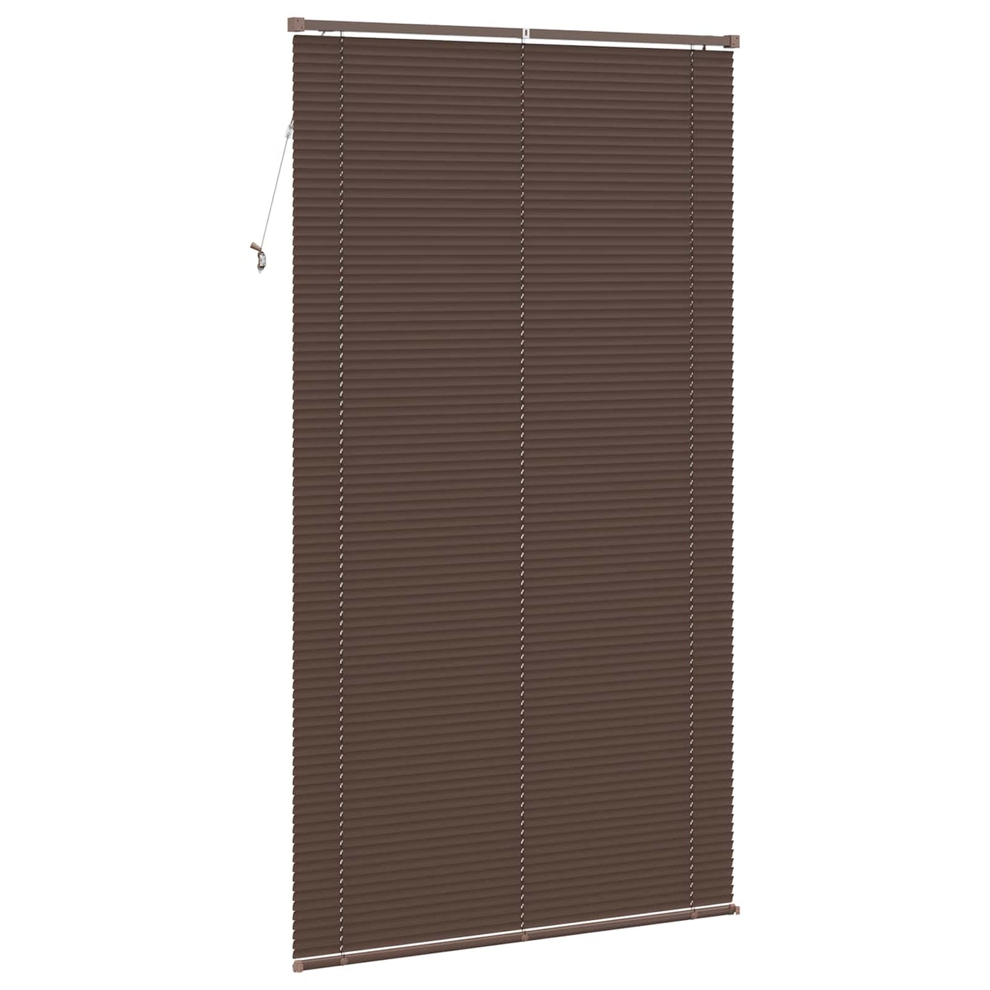 Persienner Mørk Brun med Mønster 213 x 120 cm 25 mm PVC