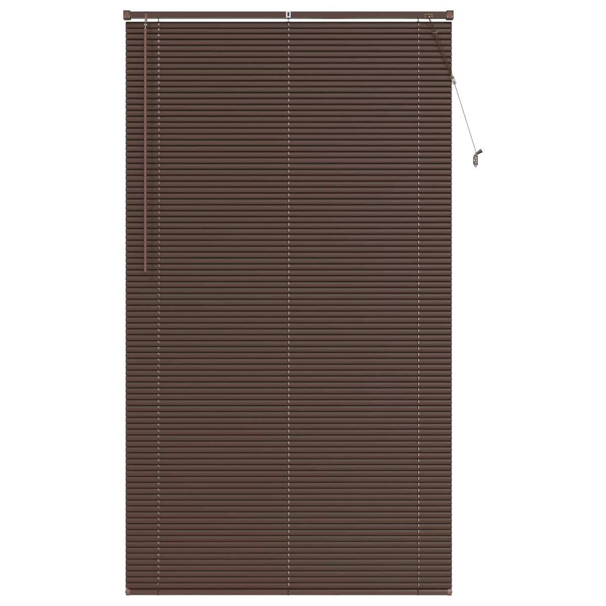 Persienner Mørk Brun med Mønster 213 x 120 cm 25 mm PVC