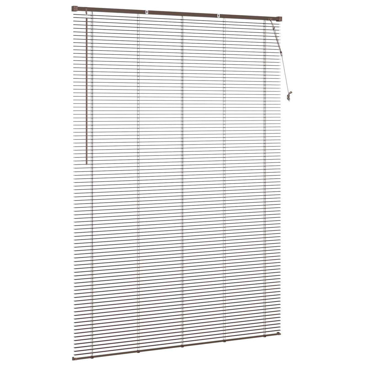 Persienner Mørk Brun med Mønster 213 x 130 cm 25 mm PVC