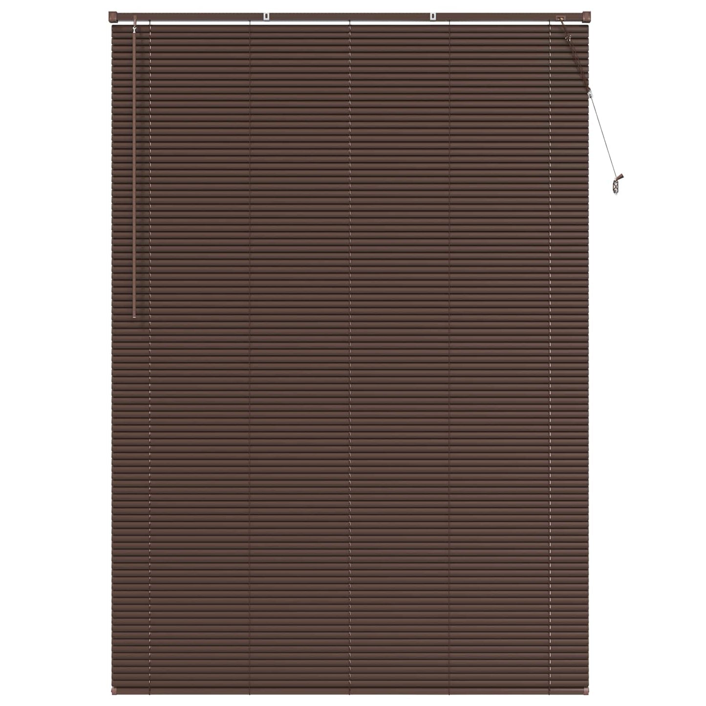 Persienner Mørk Brun med Mønster 213 x 130 cm 25 mm PVC