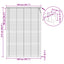Persienner Mørk Brun med Mønster 213 x 140 cm 25 mm PVC