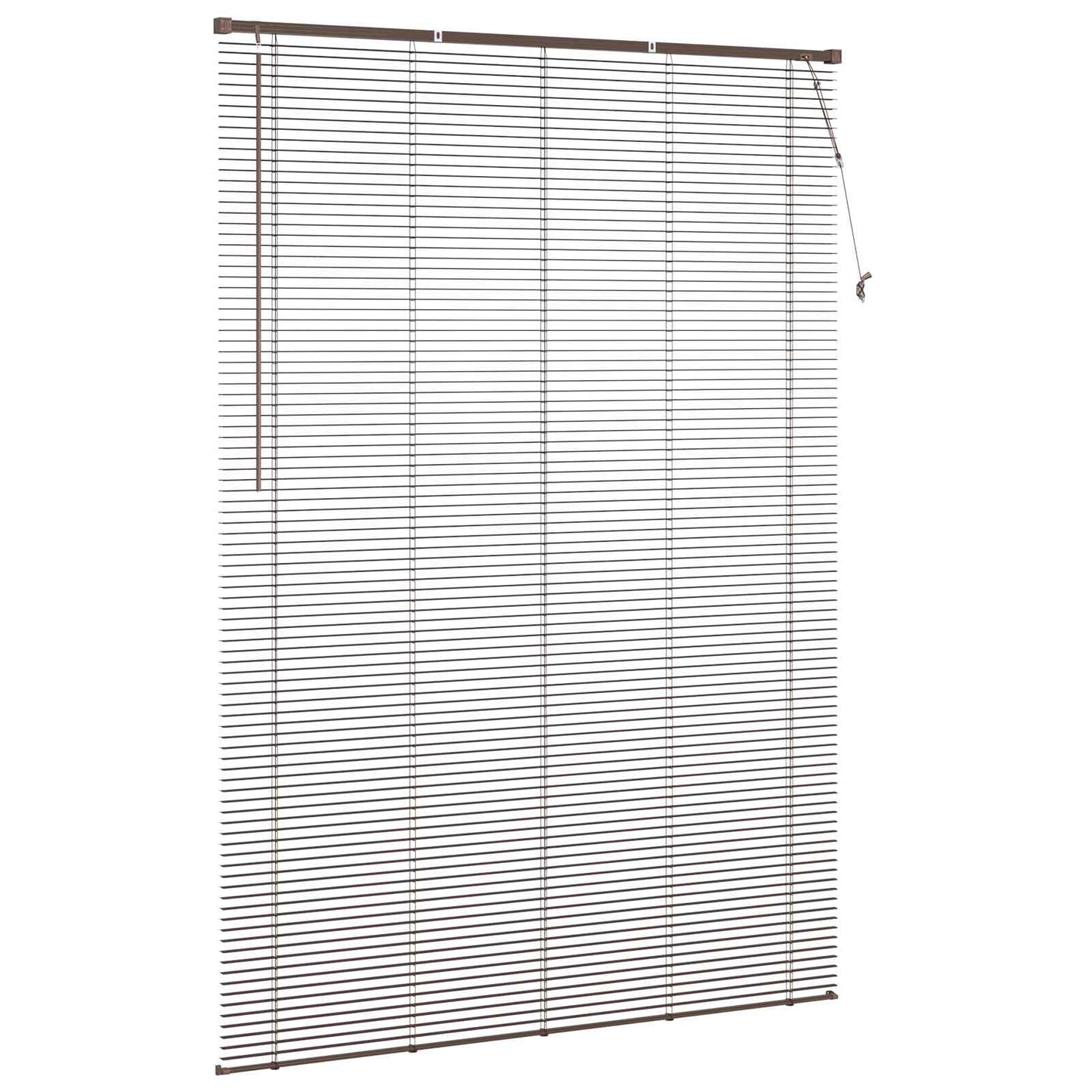 Persienner Mørk Brun med Mønster 213 x 150 cm 25 mm PVC