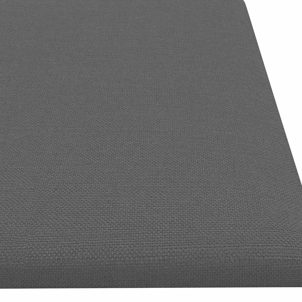 Væghovedgærde 12 stk. 60 x 15 cm Lysegrå Stof