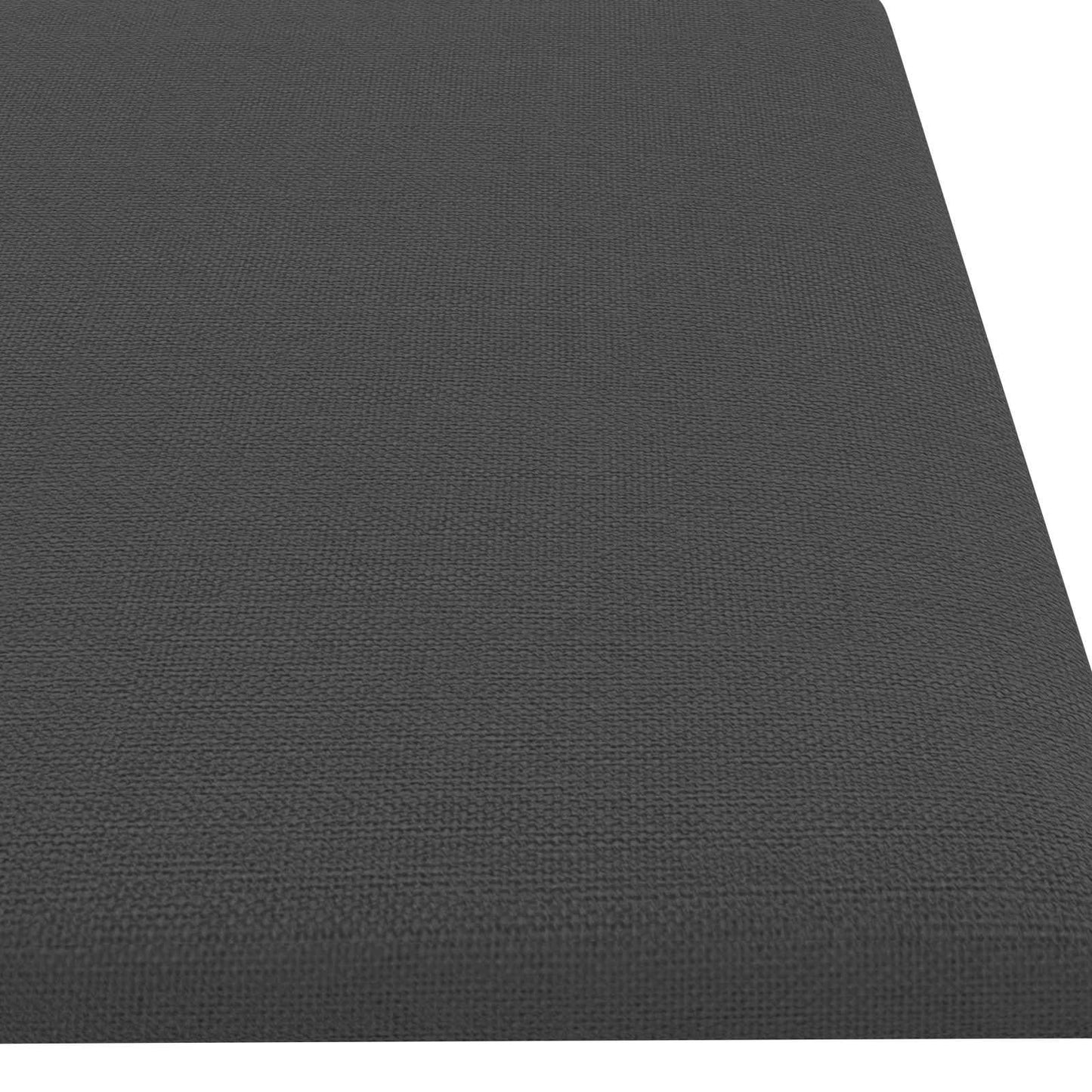 Væghovedgærde 12 stk. 60 x 15 cm Mørkegrå Stof