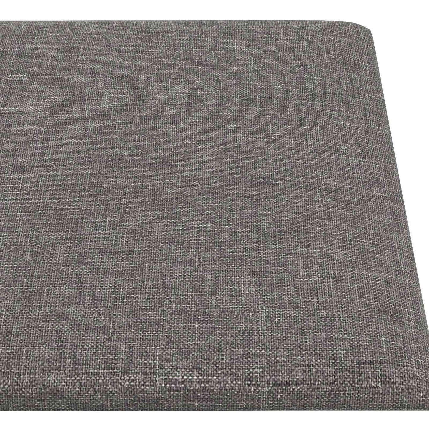 Væghovedgærde 12 stk. 90 x 15 cm Lysegrå Stof