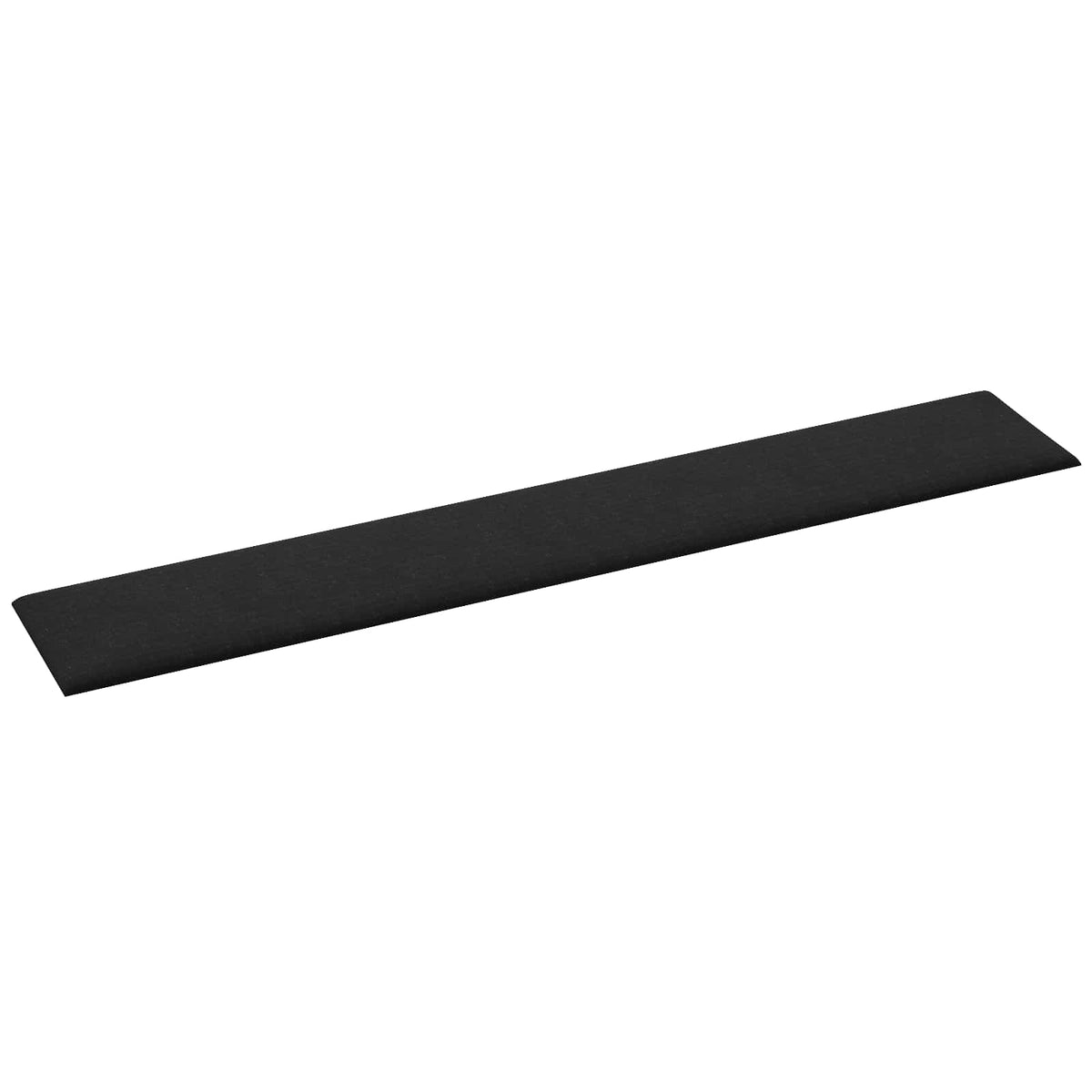 Væghovedgærde 12 stk. 90 x 15 cm Sort Stof