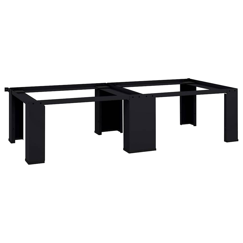 Vaskemaskine Pedestal 2 stk. Sort 127 x 54,5 x 32,5 cm Stål