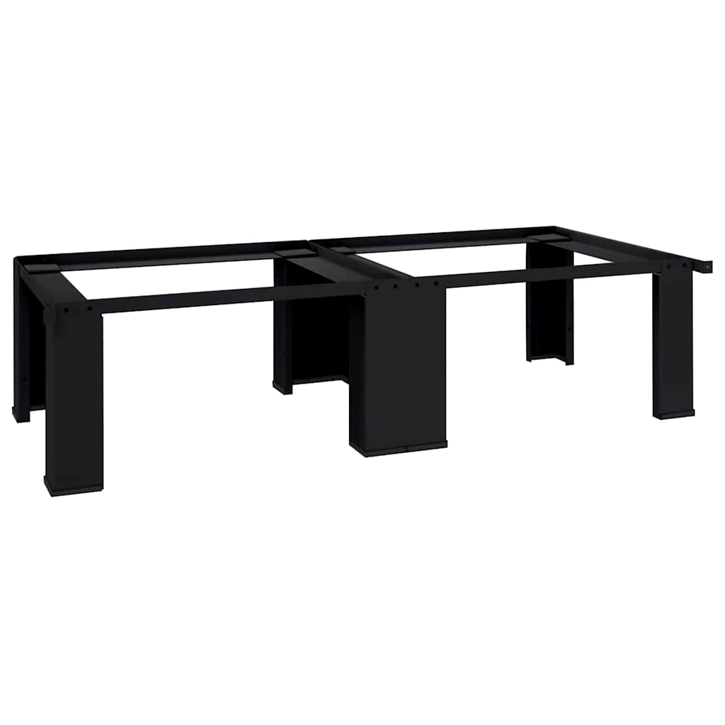 Vaskemaskine Pedestal 2 stk. Sort 127 x 54,5 x 32,5 cm Stål